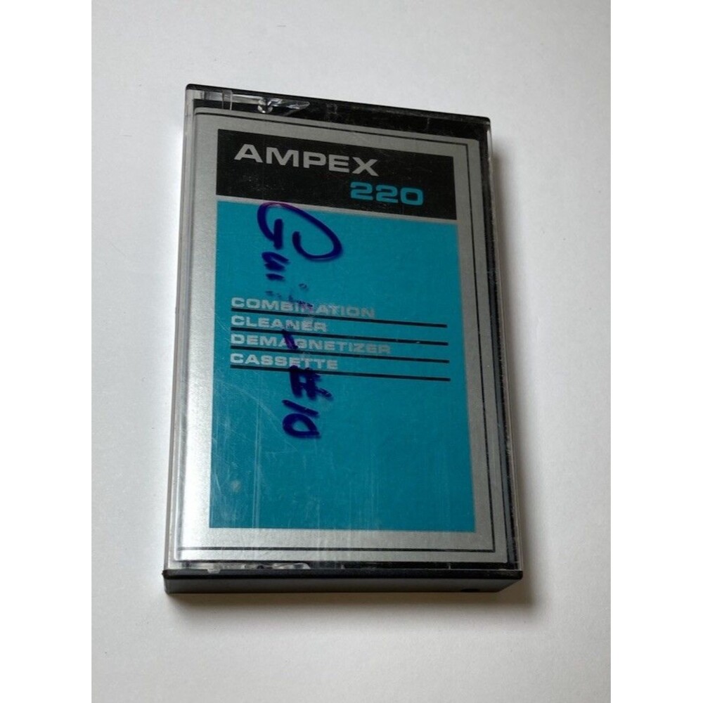 Vintage Ampex 220 Combination Cleaner Demagnetizer Cassette for Cassette Tapes